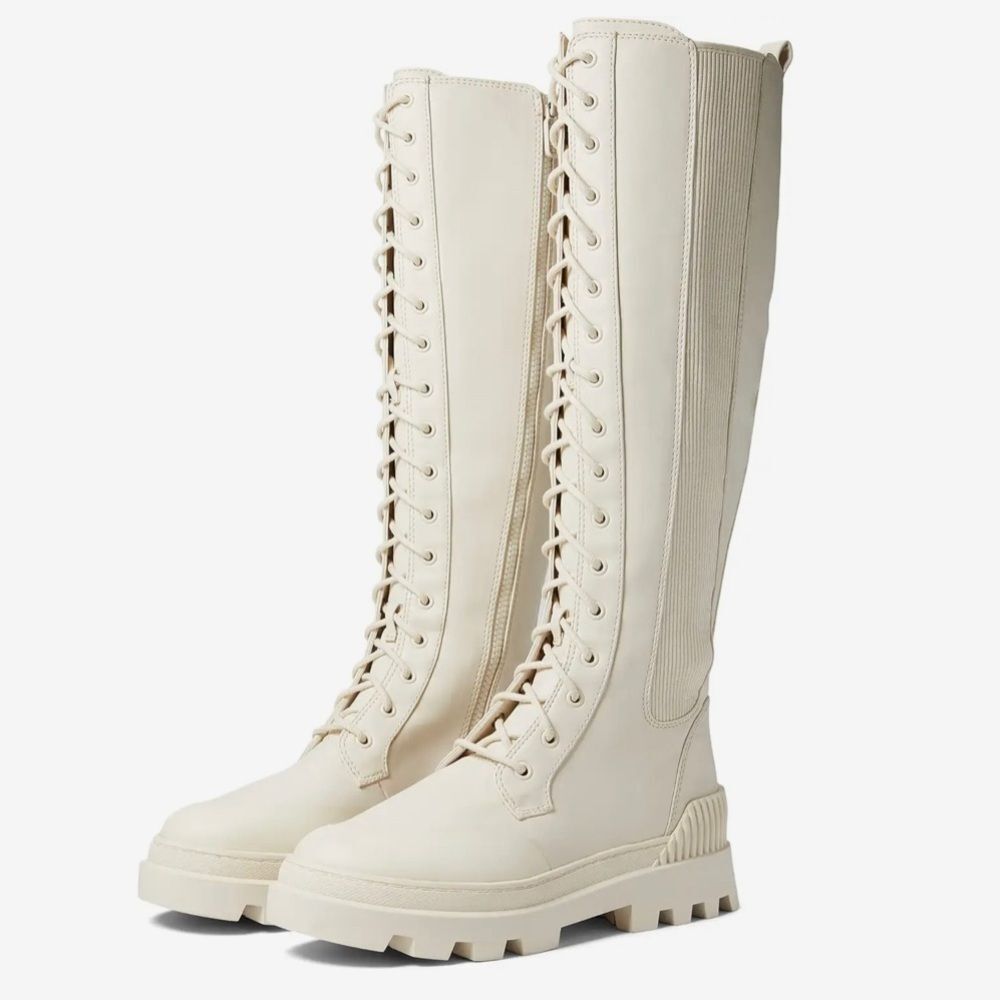 Circus by Sam Edelman Ina Lace-Up Boot in Ivory